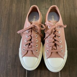Converse Mauve Chuck Taylor All Star Lift Platform Stitching Sneakers Size 5